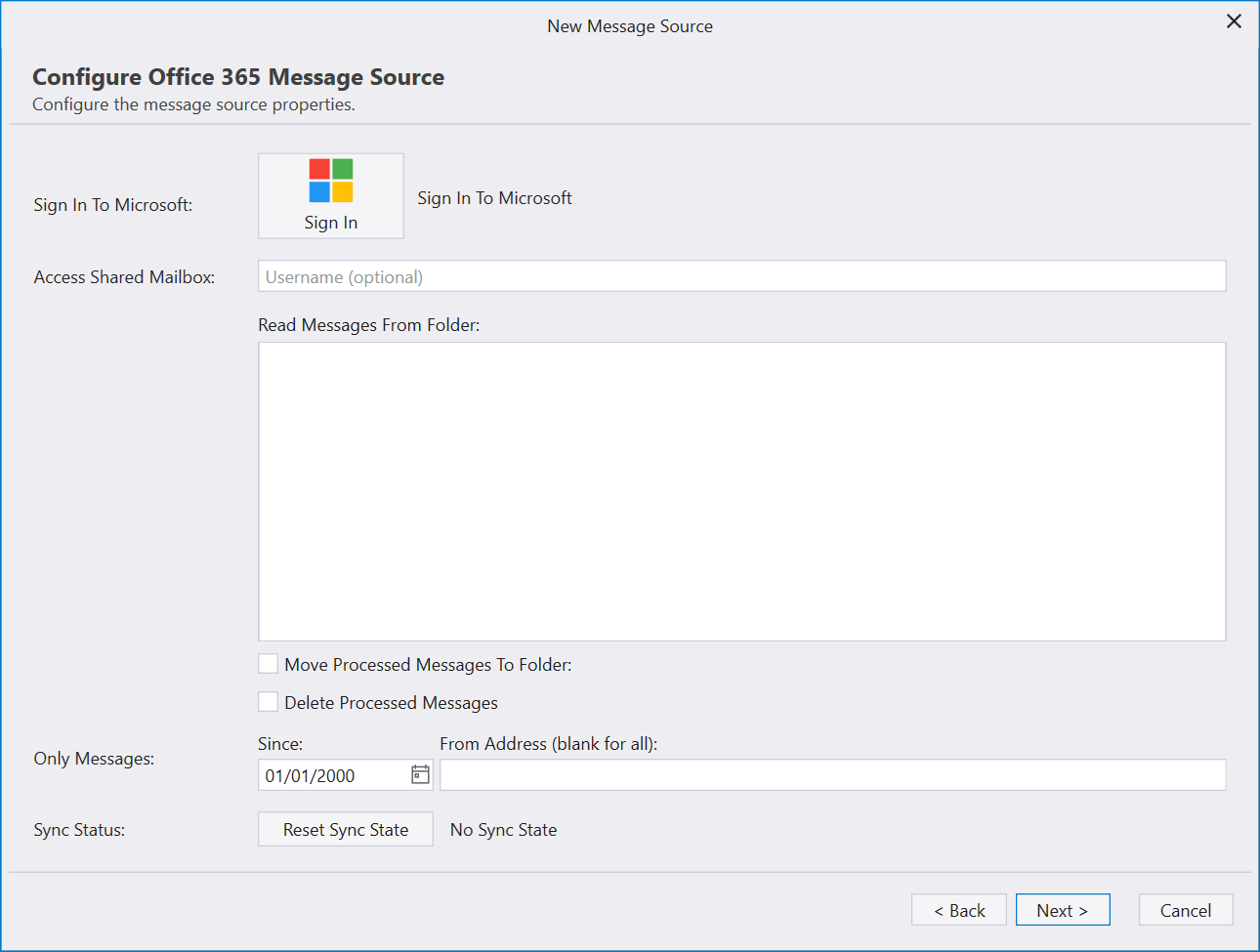 Message Source Office 365